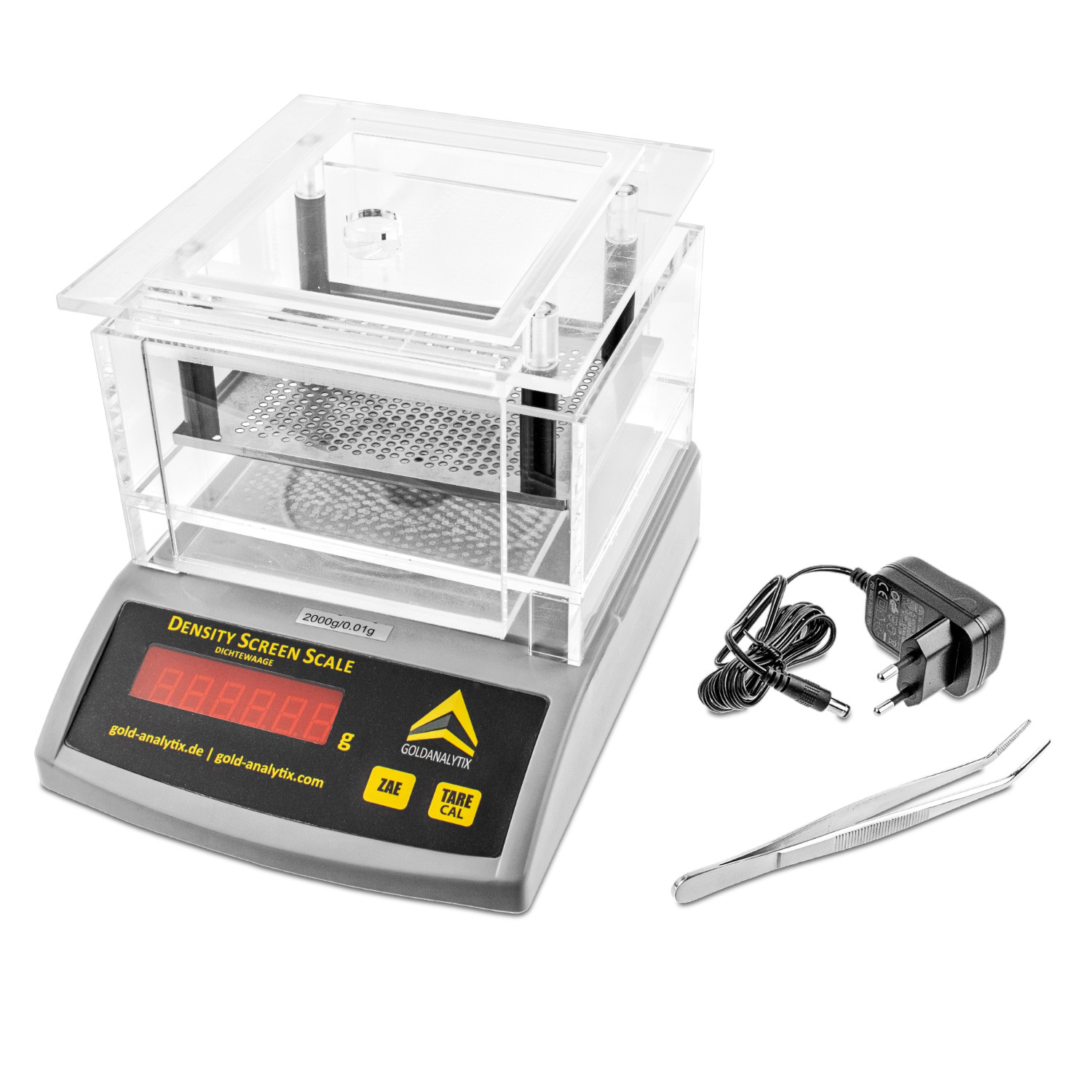 densityscreenscale dichte messen archimedes dichtewaage